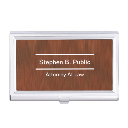 Attorney Business Card Holder