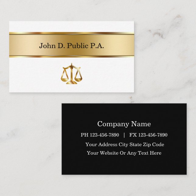Attorney Business Cards (Front/Back)