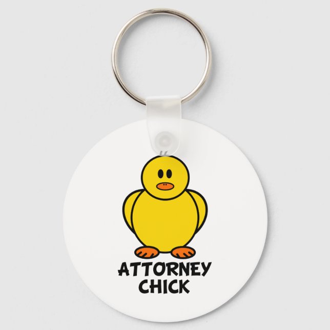 Attorney Chick Keychain (Front)