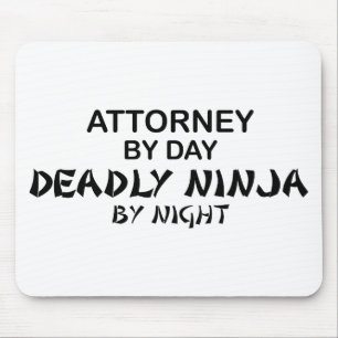 Attorney Deadly Ninja by Night Mouse Pad