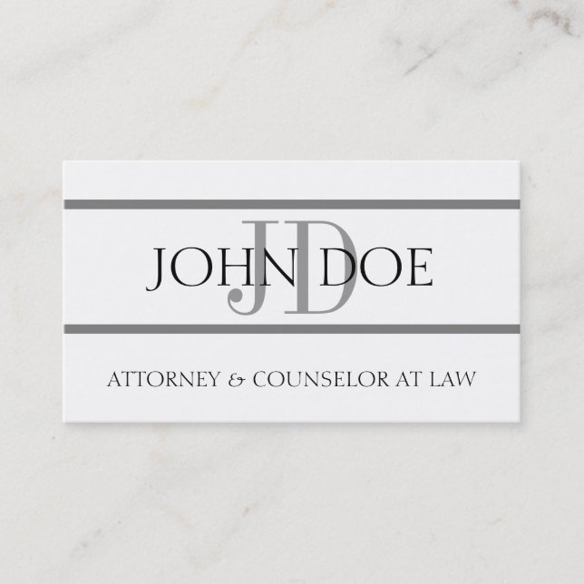 Attorney G Stripe W/W - Available Letterhead - Business Card (Front)