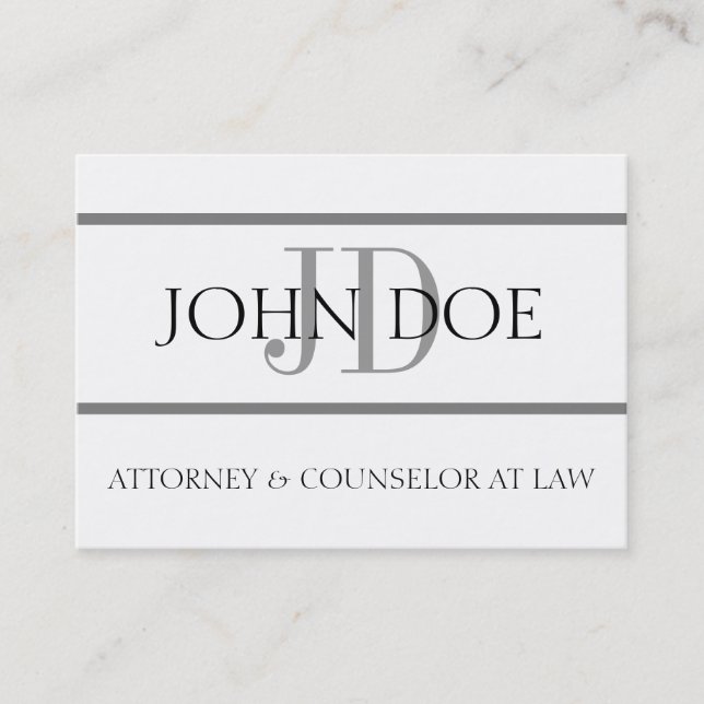 Attorney G Stripe W/W Oversized Card (Front)
