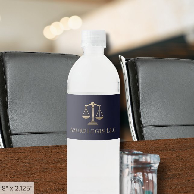Attorney Law Firm Water Bottle Labels (Creator Uploaded)