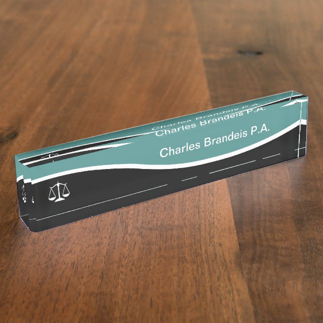 Attorney Law Office Professional Nameplate (Side)