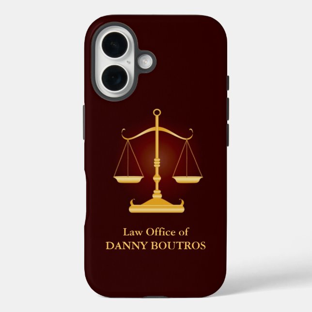 Attorney Law Scale Case-Mate iPhone Case (Back)