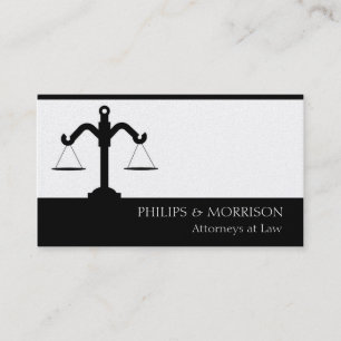 Attorney Lawyer Counsellor Law Firm Office Scale Business Card