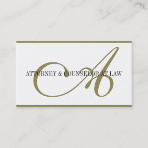 Attorney Lawyer Legal Counsellor Law Firm Office Business Card