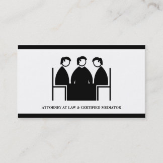 Attorney Lawyer Mediator Mediation Law Office Firm Business Card