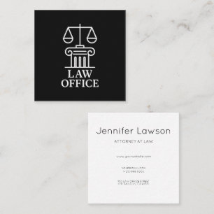 Attorney & Legal Design Square Business Card