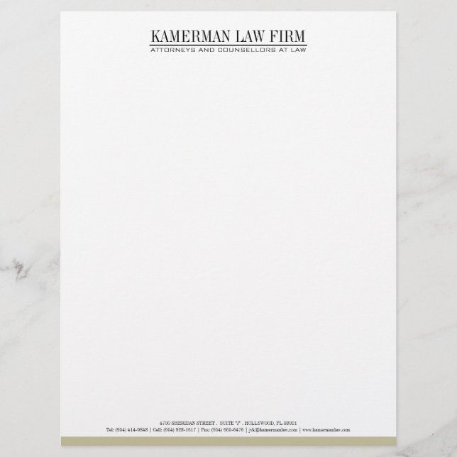 Attorney Letterhead (Front)