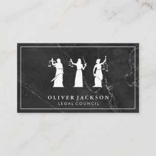 Attorney   Marble   Legal Justice Business Card
