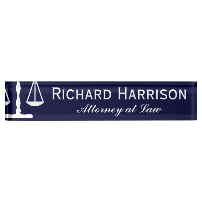 Attorney Nameplate (Front)
