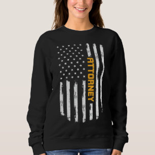 Attorney Proud Positive Carrer Vintage American Fl Sweatshirt