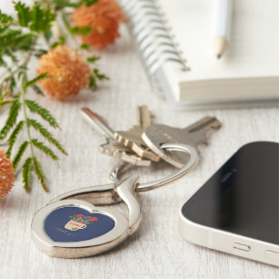 Attorney Thank You at Christmas Poinsettias Keychain