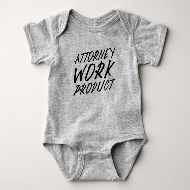 Attorney Work Product (Scribble) Baby Bodysuit (Front)