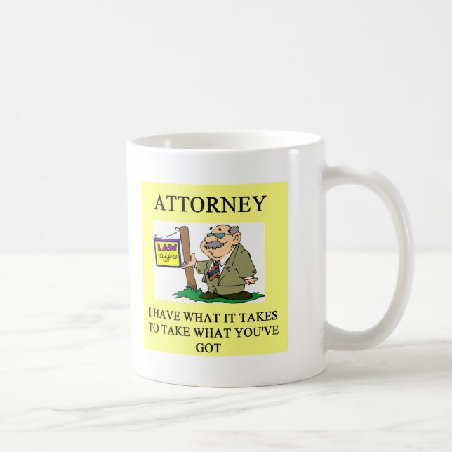 attorneys and lawyers joke coffee mug (Right)