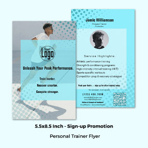 Attract Athletes Advanced Fitness Personal Trainer Flyer