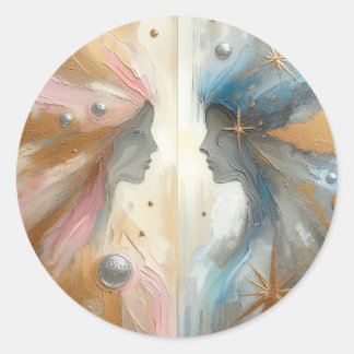 Attraction Abstraite Impressionnisme Art Sticker