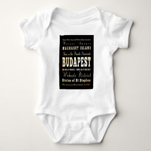 Attractions and Famous Places of Budapest, Hungary Baby Bodysuit