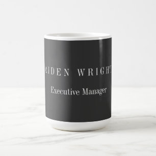 Attractive Black Classical Minimalist Coffee Mug