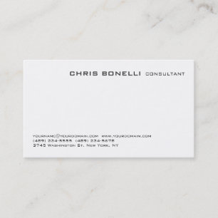 Attractive Black & White Trendy Business Card