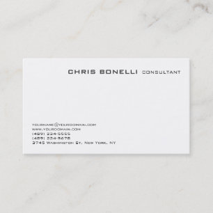 Attractive Black White Trendy Chic Business Card