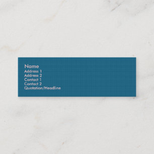 Attractive blue twinkling stars on rough dark blue mini business card