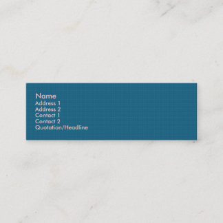 Attractive blue twinkling stars on rough dark blue mini business card