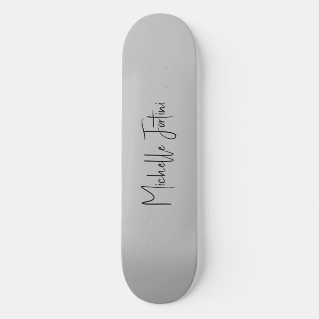 Attractive Calligraphy Modern Minimalist Skateboard (Front)