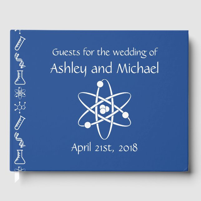 Attractive Forces in Blue Guest Book (Front)