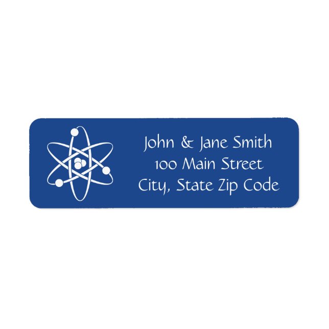 Attractive Forces in Blue Return Address Label (Front)