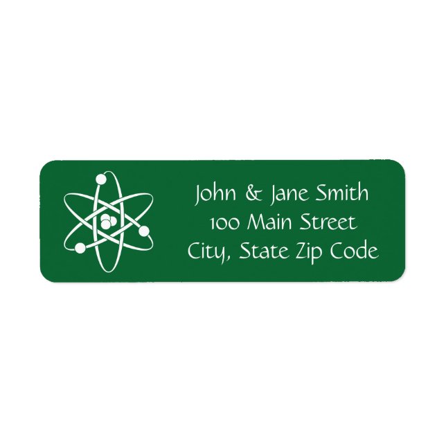 Attractive Forces in Green Return Address Label (Front)