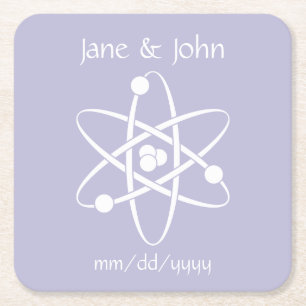 Attractive Forces in Lavender Paper Coaster