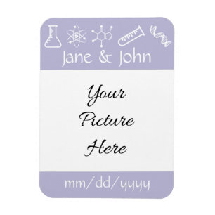 Attractive Forces in Lavender Save-the-Date Magnet