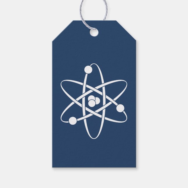 Attractive Forces in Navy Gift Tag (Front)