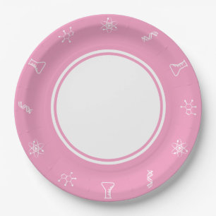 Attractive Forces in Petal Pink Paper Plate