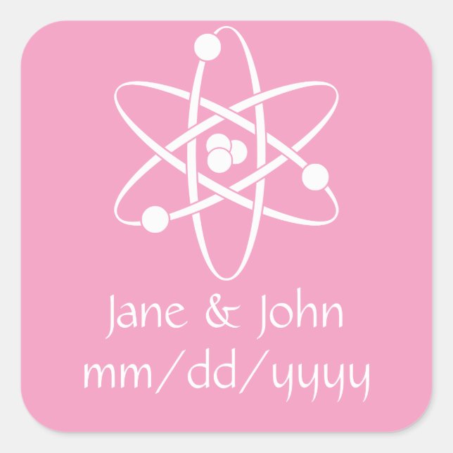 Attractive Forces in Petal Pink Sticker (Front)