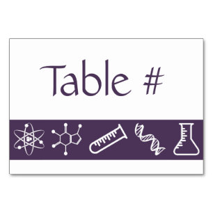 Attractive Forces in Purple Table Card