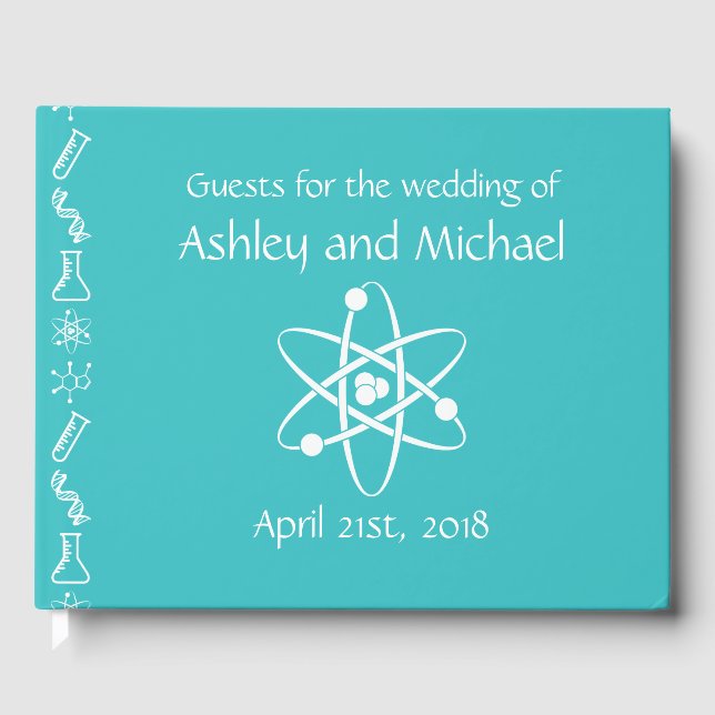 Attractive Forces in Turquoise Guest Book (Front)