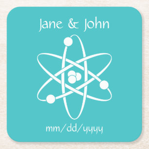 Attractive Forces in Turquoise Paper Coaster