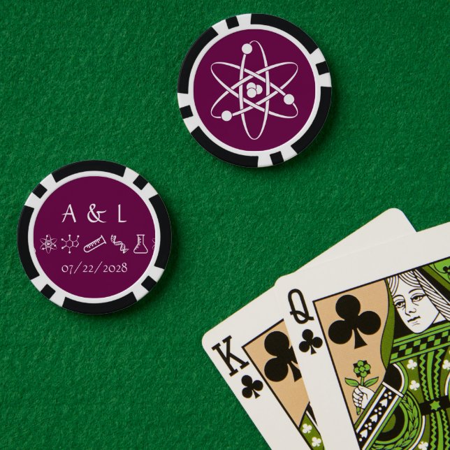 Attractive Forces in Wine Poker Chips (Poker Table (Double))