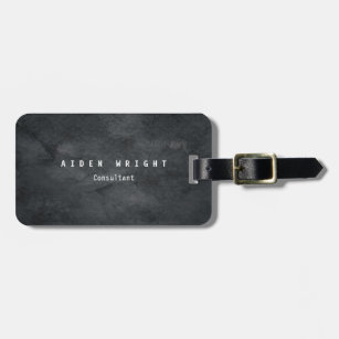 Attractive Grey Stylish Modern Minimalist Luggage Tag