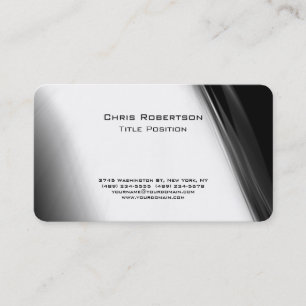 Attractive Grey White Pattern Charm Business Card