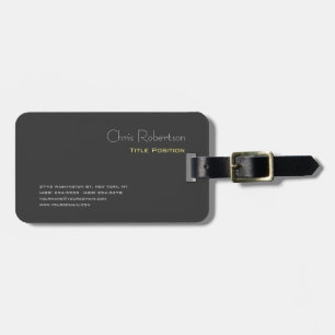 Attractive Grey Yellow Chic Sharp Modern Luggage Tag