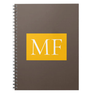 Attractive Monogram Modern Minimalist Notebook