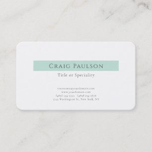 Attractive Simple Plain Professional Modern Business Card