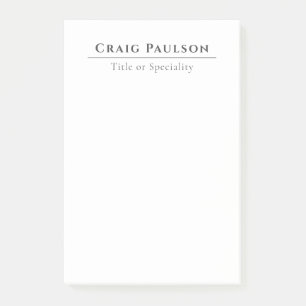 Attractive Simple Professional Plain Minimalist Post-it Notes