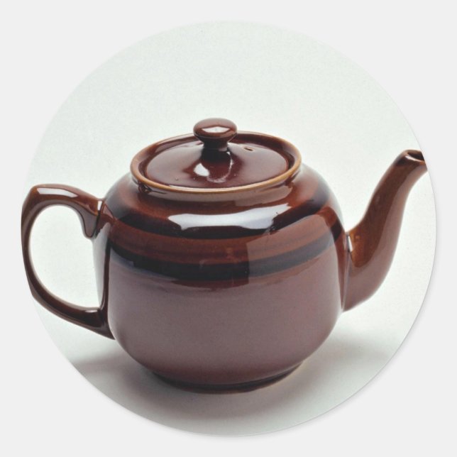 Attractive Teapot Classic Round Sticker (Front)