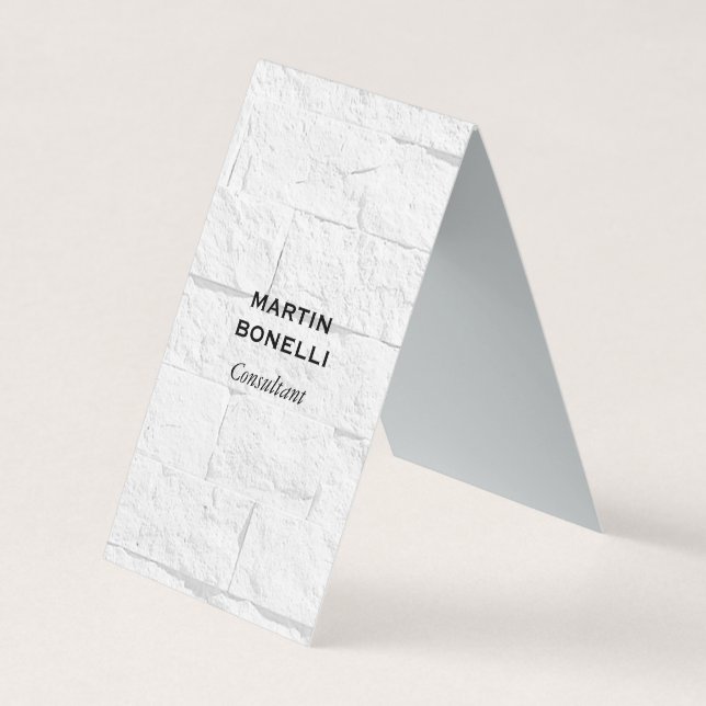 Attractive Wall Design Modern Minimalist Plain Business Card (Front)