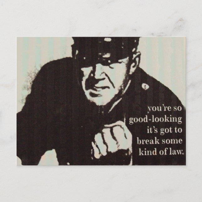 Attractiveness Police Postcard (Front)